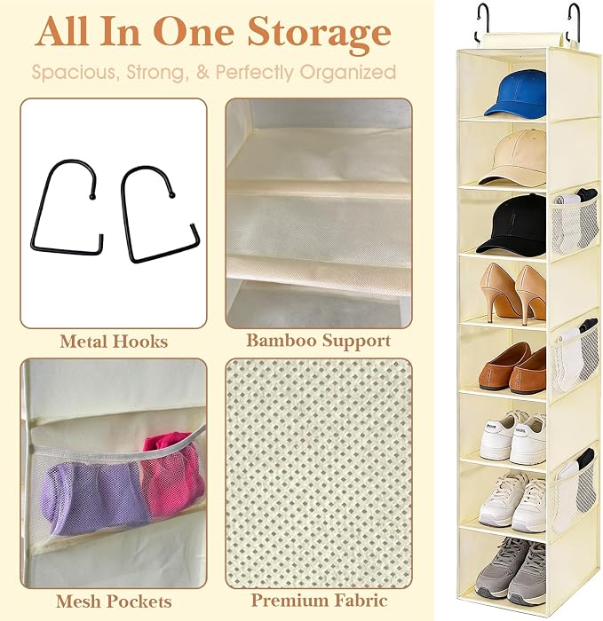 Hanging Shoe Organizer for Closet - Image 5