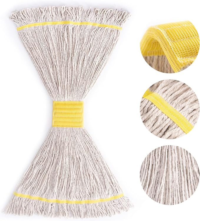 Matthew Cleaning 12Pcs 5'' Headband White&Orange&Green 24Oz Commercial String - Image 7
