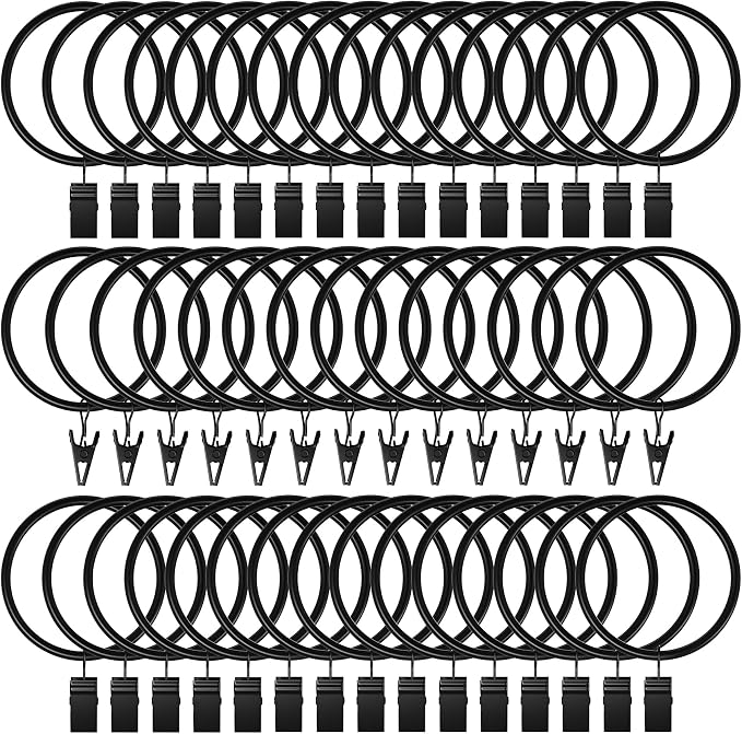 Lansian 44 Pack Curtain Rings by Lansian