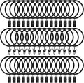 Lansian 44 Pack Curtain Rings by Lansian