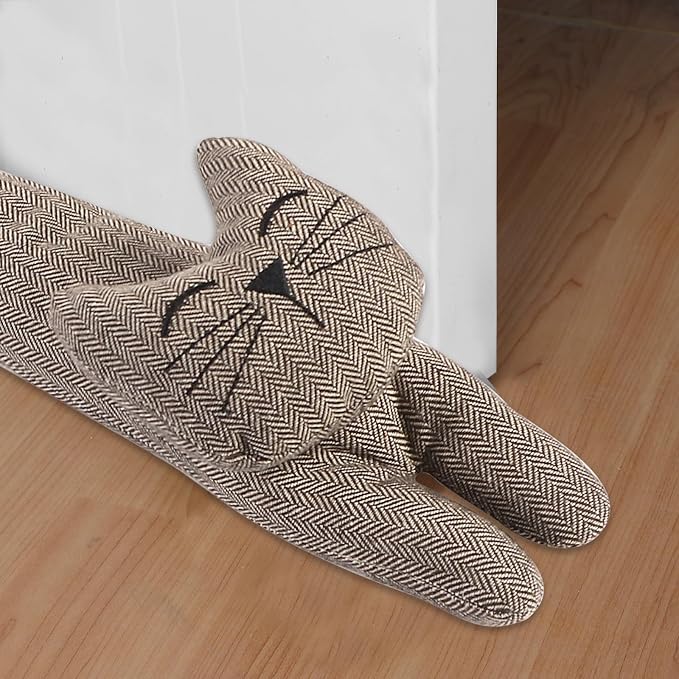 34 Inch 3LB Heavy Duty Under Door Draft Stopper, Decorative Soundproof Door - Image 6