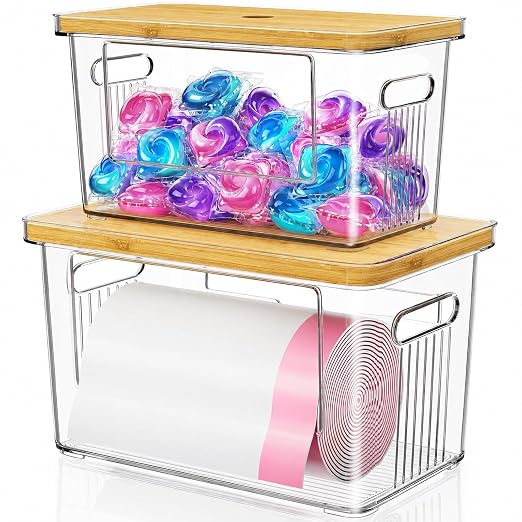 2 Pack Clear Trash Bag Holder by Unknown