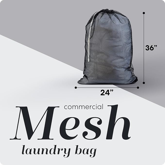 Handy Laundry Mesh XL Laundry Bag 24"x36" 2-Pack, Heavy Duty - Image 2