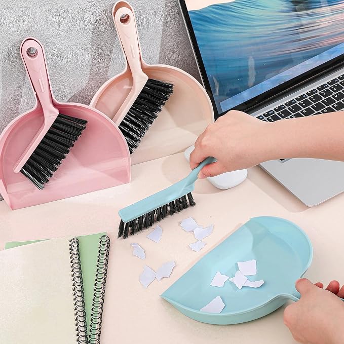 Sliner 18 Pack Mini Dustpan Brush Set Small Broom Set Bulk - Image 2