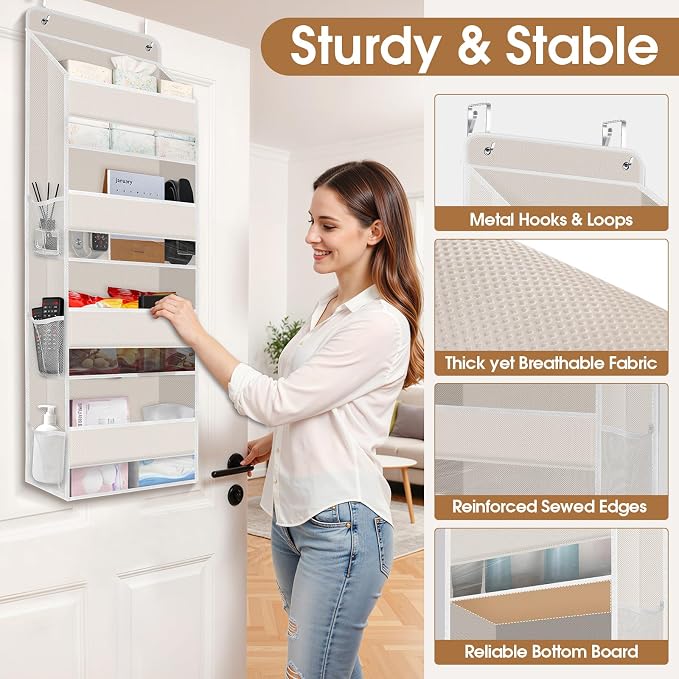 Over The Door Organizer Storage behind Door Hanging Organizer - Image 6