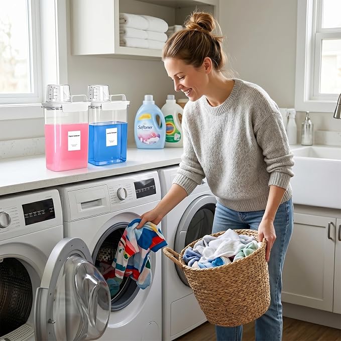 60OZ Liquid Laundry Detergent Dispenser, Laundry Soap Dispenser, Laundry Room - Image 7