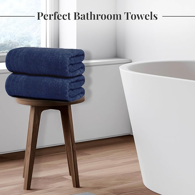 8 Piece Towel Set, 2 XL Bath, 2 Hand, 4 Washcloth, Lighter Weight, Quicker to - Image 2
