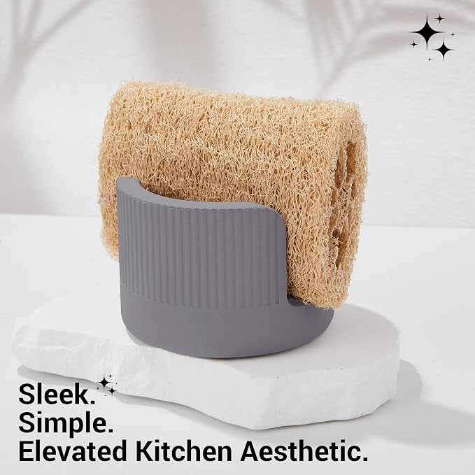 Quick Drying Diatomite Stone Sponge Holder, Compact Sponge Caddy - Image 8