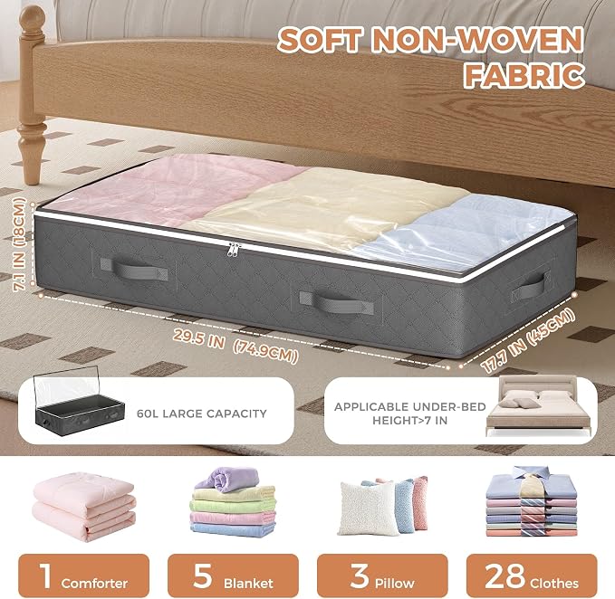 Under Bed Storage Containers, Storage Bins - Image 3