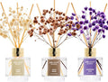 Reed Diffuser Set of 3, Clean Linen Lavender Field Cedar Wood Oil Reed Diffusers by Airkeep