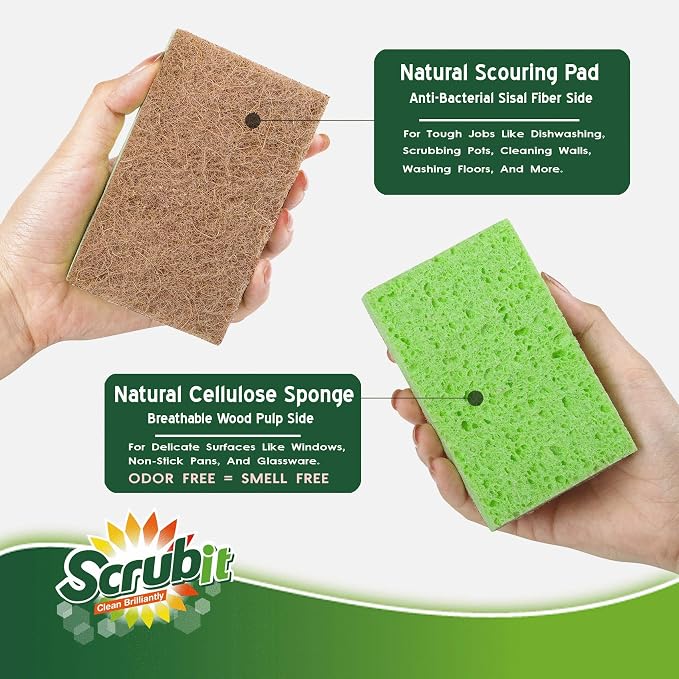 SCRUBIT 48 Pack Natural Sponges - Image 6