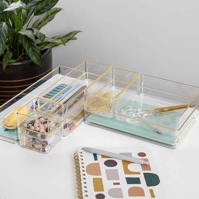 Martha Stewart Kerry Stackable Desk Drawer Organizers - Image 2