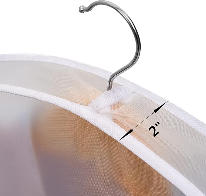 Shoulder Covers Plastic Hanger Covers, 12 Pack | Breathable, - Image 4