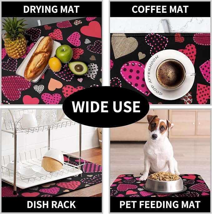 Valentine's Day Kitchen Drying Mats - Image 7