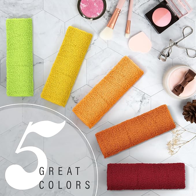 DecorRack 100% Cotton Washcloths 12x12 in - Image 5