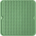 Silicone Dish Drying Mat, Non-Slip Easy Clean Sink Mat, Dark Green, Large by MODENGKONGJIAN