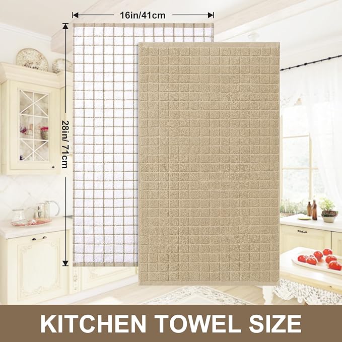 Homaxy Large Premium Cotton Kitchen Towels 16"x 28", 6 Pack - Image 5