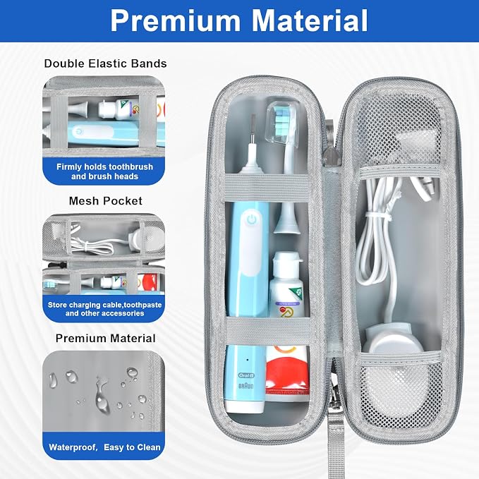 Travel Case for Oral-B/Oral-B Pro/Phlips Sonicare Electric Toothbrush - Image 3