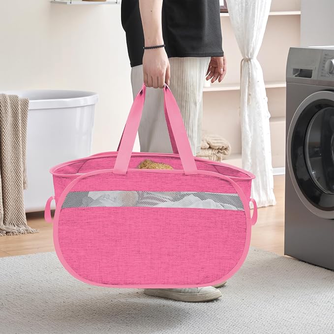 Collapsible Tear Proof Laundry Baskets - Image 4