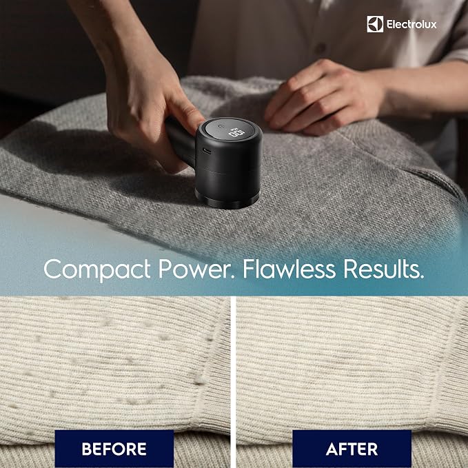 Electrolux Rechargeable Fabric Shaver | Compact Travel Lint Remover - Image 5