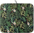 Green Botanical Dish Drying Mat 16x18 Inch Plant Leaf Fast Dry Dish Drainer by Giwawa