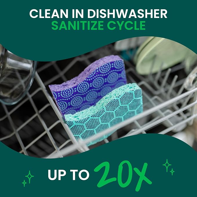 Scotch-Brite Odor Resist Heavy Duty Scrub Sponge, Dishwasher-Safe Kitchen - Image 8
