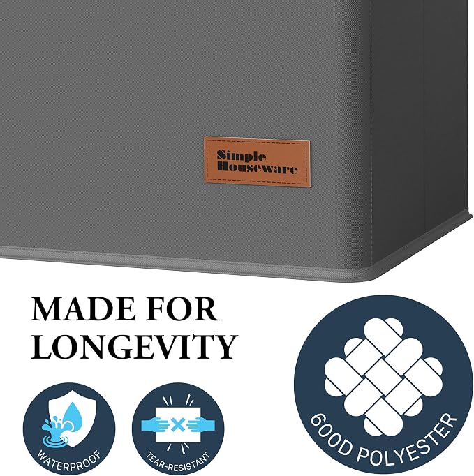 Simple Houseware Foldable Laundry Hamper Basket - Image 5