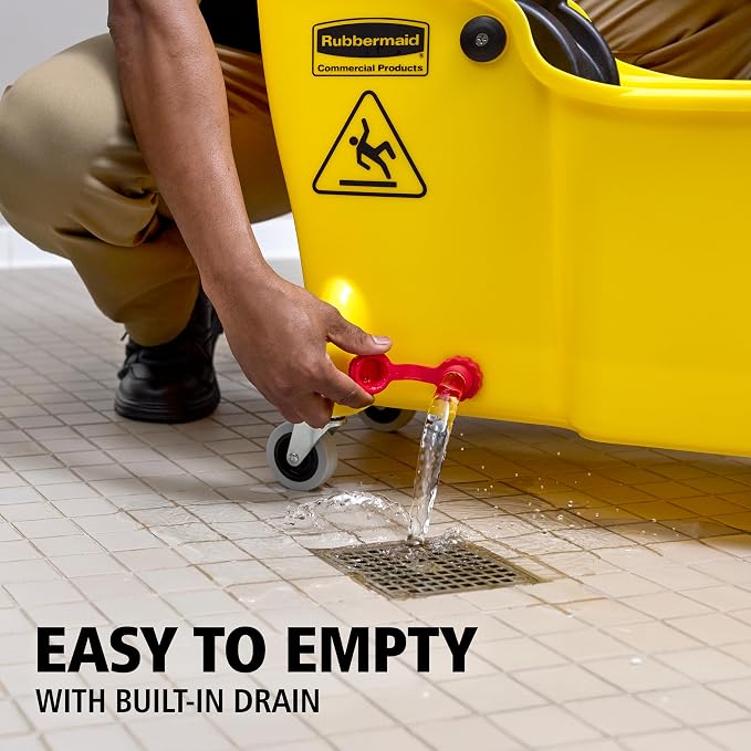 Rubbermaid Commercial 31 Quart Tandem Mop Bucket - Image 2