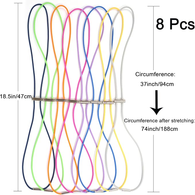 Garbage Can Bands 8 Pcs Trash Can Bands Adjustable Large Rubber Bands | Fits - Image 3