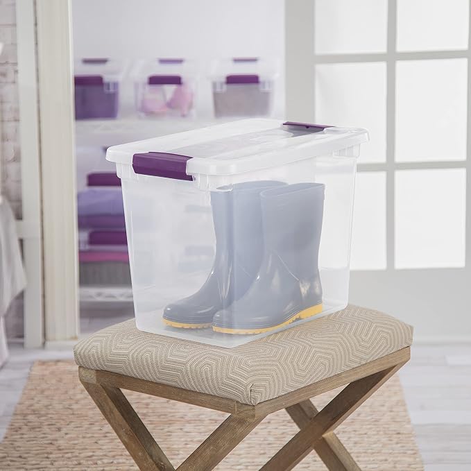 Sterilite Large Clip Box, Stackable Small Storage Bin - Image 3