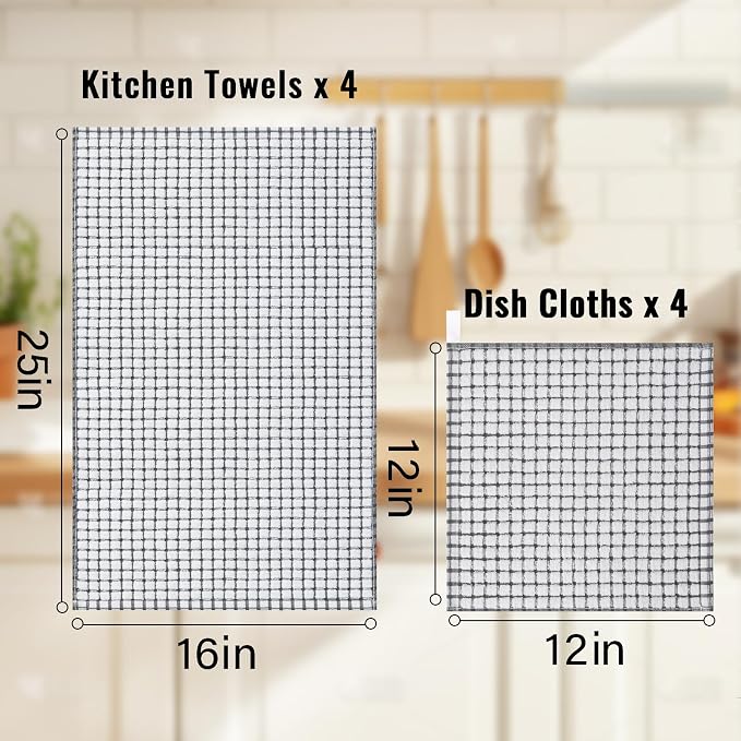 Homaxy Kitchen Towels and Dishcloths Set - Image 3