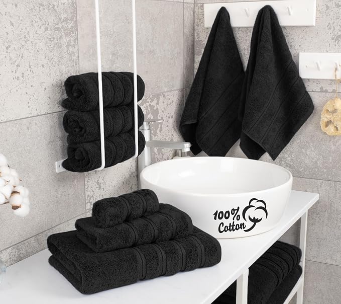 American Soft Linen 100% Cotton Luxury Turkish Towels, 6 Piece Towel Set | Soft - Image 2