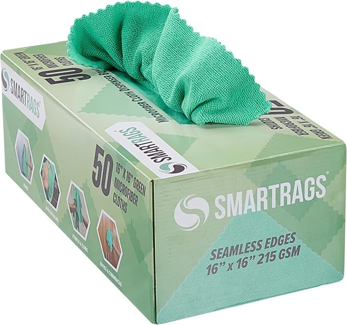 Arkwright Smart Rags Microfiber Cleaning Cloths, Lint Free 215 GSM Reusable by Arkwright