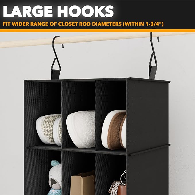SpaceAid 2 Pack Hanging Closet Organizer and Storage - Image 5