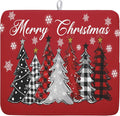 Merry Christmas Dish Drying Mats by Kawani