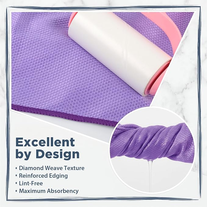 SINLAND Microfiber Glass Polishing Cleaning Cloths - Image 3