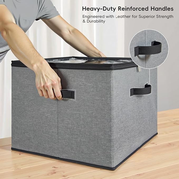 Shoe Organizer for Closet, 3 Pack Shoe Storage Bins - Image 7