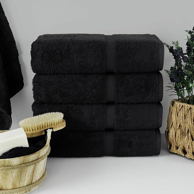 Chakir Turkish Linens 100% Cotton 4-Pack Bath Towels 27x54, Oeko-Tex Certified - Image 2