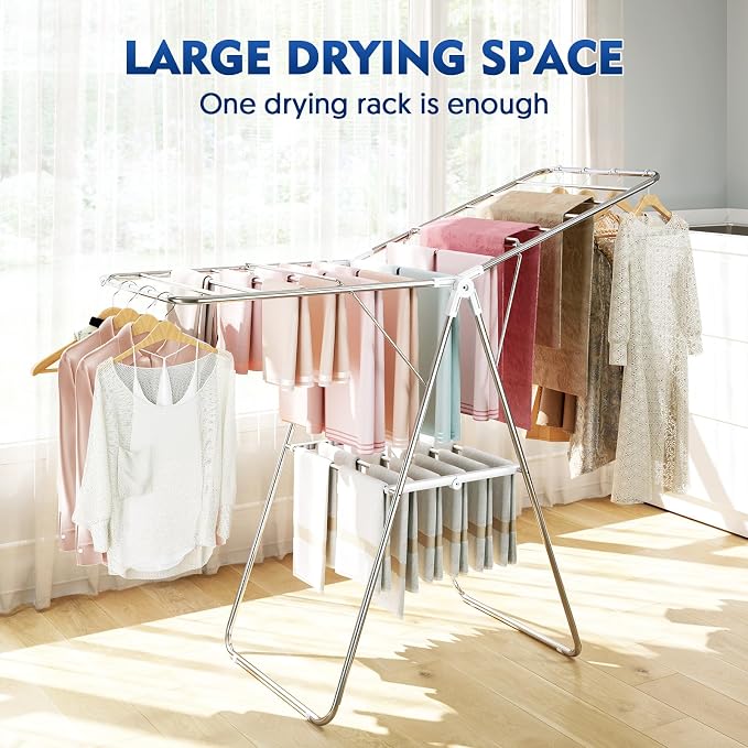 Large Stainless Steel Clothes Drying Rack | Drying Rack Clothing - Image 5