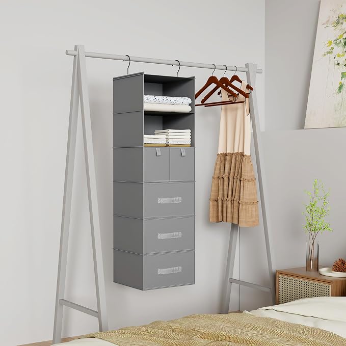 6-Shelf Hanging Closet Organizer - Image 7