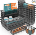 23 PCS Plastic Drawer Organizers Set, 4 Size Desk Drawer Organizer Trays | 4 by StorMiracle