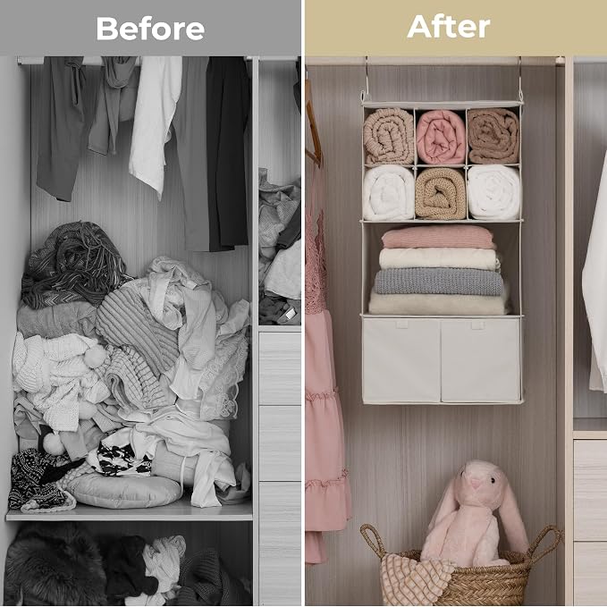 GRANNY SAYS 4-Shelf Hanging Closet Organizer - Image 7