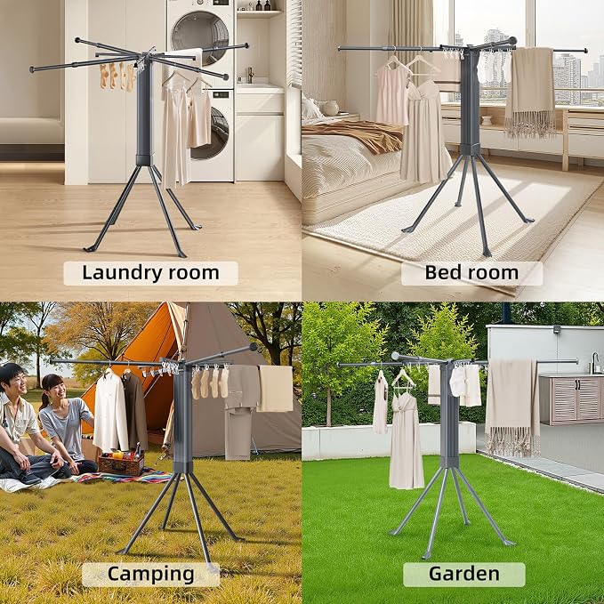 BIREN Clothes Drying Rack Foldable Extending Laundry Rack - Image 7