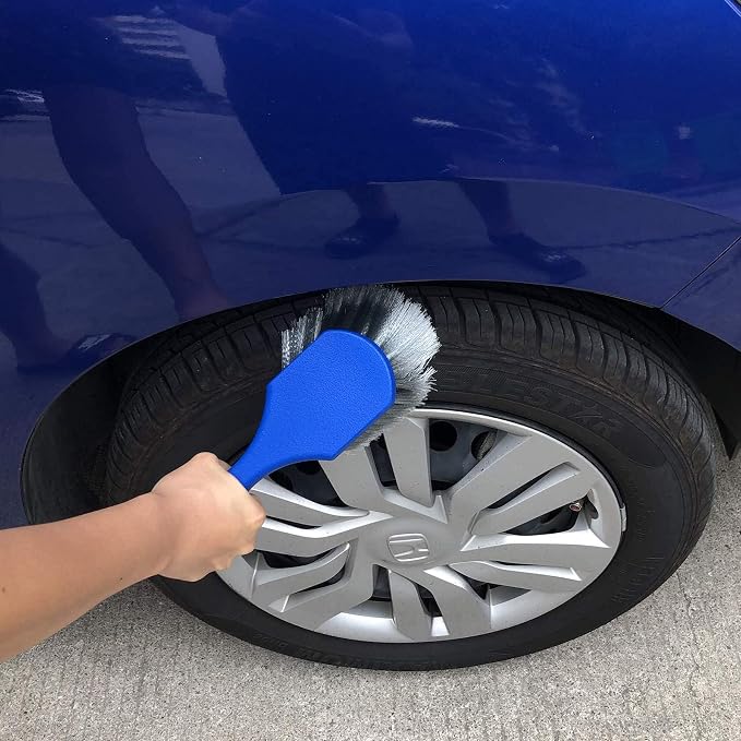 Wheel & Tire Brush for Car Rim, Soft Bristle Car Wash Brush - Image 4
