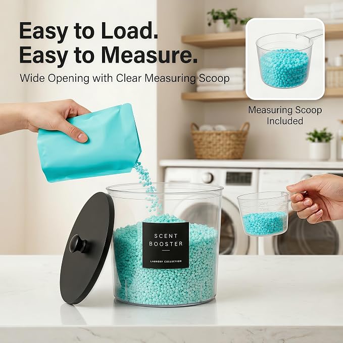 Laundry Room Organization Set, 4 Laundry Containers, 2 detergent dispenser - Image 6