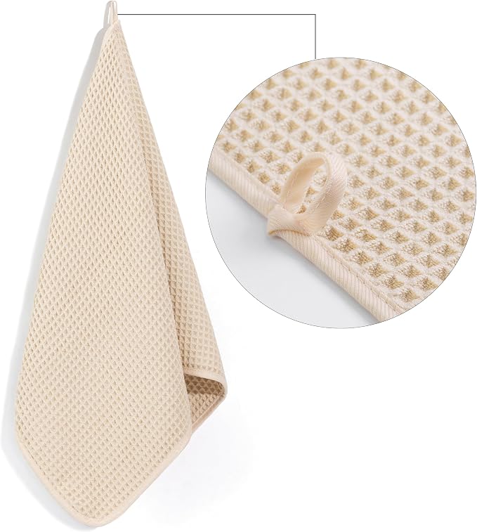 POLYTE 430 GSM Poly Blend Microfiber Quick Dry Waffle Hand Towel, 16x30 in | 4 - Image 3