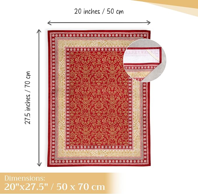 Maison d' Hermine Kitchen Towels Set of 3 Reusable 100% Cotton 27.50" x 20" - Image 4