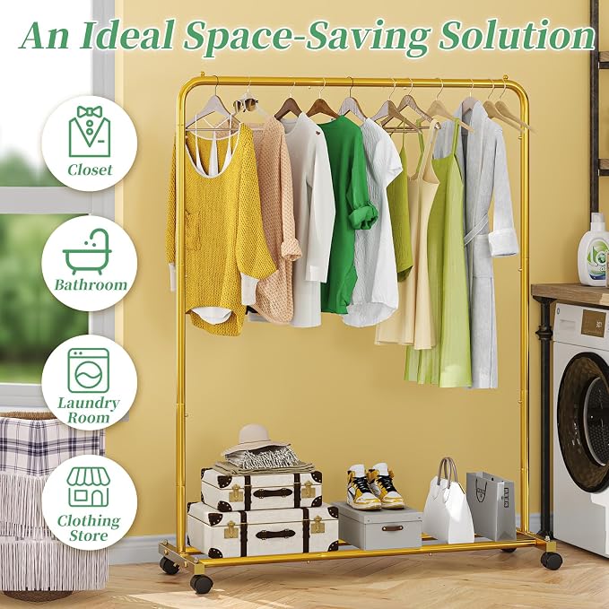 Simple Trending Standard Clothes Clothing Garment Rack - Image 3