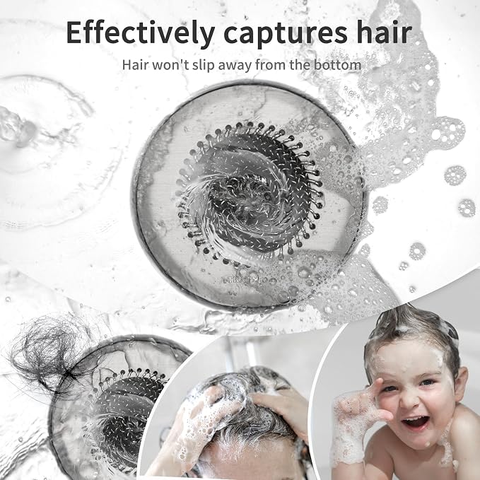 TRAPMATE Hair Catcher Shower Drain, Prevent Clogging Bathtub Drain Hair Catcher - Image 3