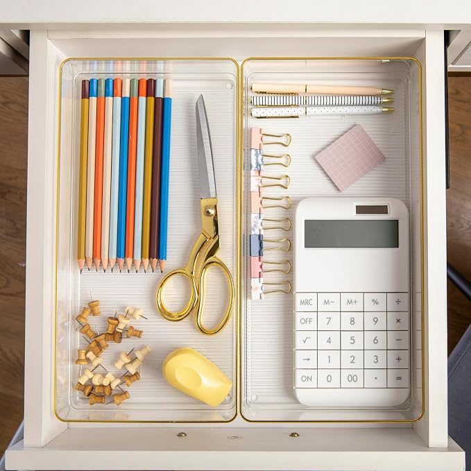 Martha Stewart Kerry Stackable Desk Drawer Organizers - Image 4